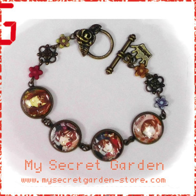 Vampire Knight ヴァンパイア騎士 Yuki Cross anime Cabochon Bronze Bracelet  Vampire Knight ヴァンパイア騎士 Yuki Cross anime Cabochon Bronze Bracelet